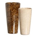 Ver imagem 1 de Vaso Decorativo de Cerâmica para Sala de Jantar Firenze Marrom e Bege Petra Joelma Decorações
