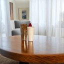 Ver imagem 5 de Vaso Decorativo de Cerâmica para Sala de Jantar Firenze Marrom e Bege Petra Joelma Decorações