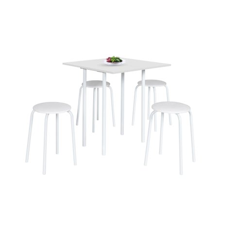 Conjunto de Mesa Dobrável com 4 Banquetas Expert