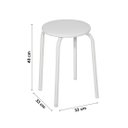 Ver imagem 4 de Conjunto de Mesa Dobrável com 4 Banquetas Expert Branco