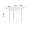 Ver imagem 5 de Conjunto de Mesa Dobrável com 4 Banquetas Expert Branco