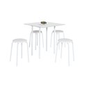 Ver imagem 1 de Conjunto de Mesa Dobrável com 4 Banquetas Expert Branco