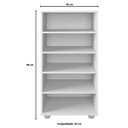 Ver imagem 4 de Sapateira com Espelho Flávia 1 Porta Branco - Poliman