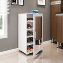 Ver imagem 3 de Sapateira com Espelho Flávia 1 Porta Branco - Poliman