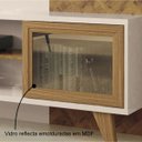 Ver imagem 3 de Estante Home Painel para TV até 60 Pol. Marchê Chevron/Off White - HB Móveis