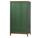 Ver imagem 1 de Armario Malibu 3 Portas e 2 Gavetas Cor Verde com Amendoa 204 Cm - 63588