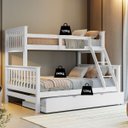 Ver imagem 3 de Treliche Casal Solteiro Madeira Maciça C/ Cama Aux Solteiro