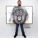 Ver imagem 2 de Quadro Decorativo em Canvas Selvagem TaColado Moldura Flutuante 4,5cm Freijó 120 x 80cm