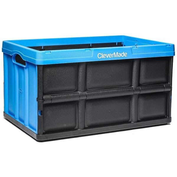 Clevermade Caixa Dobrável - Organizadora 62 Litros Cor: Azul Ciano