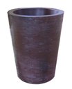 Ver mais imagens de Kit 3 Vaso Planta 50x40 Redondo Cônico Polietileno BGPLASTICOS MARROM MADEIRA 015