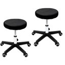 Ver imagem 1 de Kit 2 Cadeiras de Escritório sem Encosto Mocho - Preto