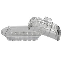 Manteigueira Romance de Vidro Transparente 410ml - 1