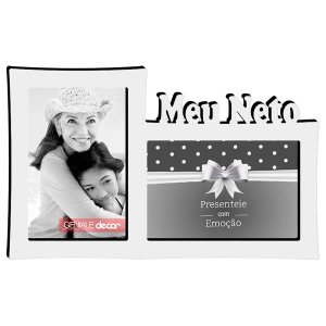 Porta-retrato Quadro Para Decorar Família Meu Neto Presente Criativo Para Casa Branco