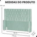 Ver imagem 6 de Cabeceira de Cama Box Estofada 90 Cm Solteiro Emma Veludo