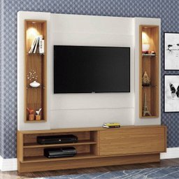 Estante Home para TV até 42 Polegadas 1 Porta LED TB128L Dalla Costa Branco - 1 Estante Home para TV até 42 Polegadas 1 Porta LED TB128L Dalla Costa Branco - 1