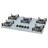 Fogão Cooktop 5 Bocas Gás Mesa Vidro 1642-6986 Bivolt Fischer Branco - 1