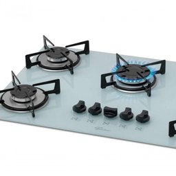 Fogão Cooktop 5 Bocas Gás Mesa Vidro 1642-6986 Bivolt Fischer Branco - 5