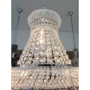 Ver imagem 3 de Lustre Imperial Cristal Para Sala Jantar Ou Escada 45 Cm Cor: Cromado