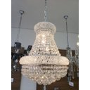 Ver imagem 2 de Lustre Imperial Cristal Para Sala Jantar Ou Escada 45 Cm Cor: Cromado