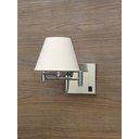 Ver imagem 4 de Kit 2 Arandelas Articulada F006 com Interruptor com Cupula para Cabeceira Cama Hotel