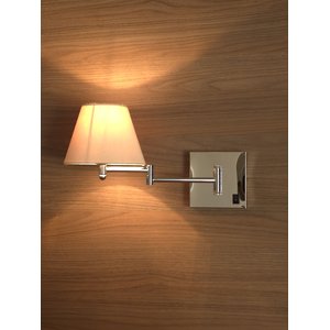 Kit 2 Arandelas Articulada F006 com Interruptor com Cupula para Cabeceira Cama Hotel