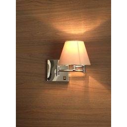 Arandela Articulada F006 com Interruptor com Cupula para Cabeceira Cama Hotel - 2