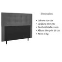Ver imagem 6 de Cabeceira Estofada Cama Box Queen 160 Cm Lorena Suede:suede Cinza