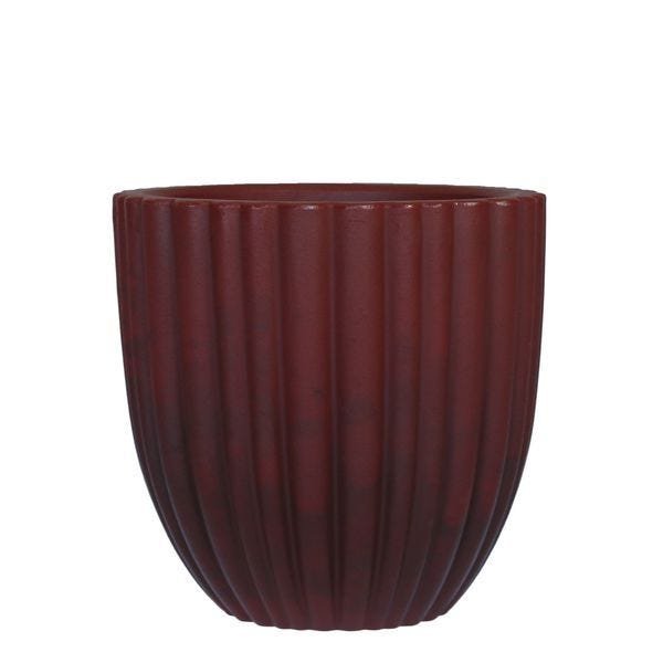 Vaso Redondo Cacau 55 x 55 cm Vasart - Antique Vermelho R.0420.055.055.32 - 1