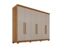 Ver imagem 4 de Guarda-Roupa Casal 100% MDF 6 Portas 274cm Multimóveis Cinamomo/Off White