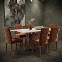 Ver imagem 2 de Conjunto Mesa Hamburgo e 6 Cadeiras Pegador Plus- Terracota