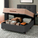 Ver imagem 5 de Kit Cama Box Bau + Cabeceira + Colchão Casal Molas Ensacadas - Airtech - Ortobom