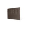 Cabeceira Casal Luiza 140cm Suede Marron – Fdecor - 1