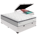 Ver imagem 1 de Cama Box Baú Casal e Colchão Molas Ensacadas Amsterdã Probel:branco