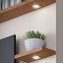 Ver imagem 5 de Estante Home Theater para TV 70 Pol. com LED 200cm Amiche C05 Freijó/Off White Matte - Mpozenato