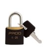 Cadeado Colorido Preto Sm E-25mm Bl.c/01 Pado - 1