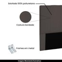 Ver imagem 4 de Cabeceira Decorativa Queen Size 1,60m Erza Suede Café