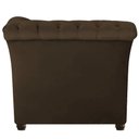 Ver imagem 4 de Sofá Recamier Divã Chesterfield 200cm Sofia Linho Marrom Capitonê- Mabe Magazine