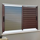 Ver imagem 3 de Veneziana Alumínio Elite 3 Folhas Moveis 100 x 120 V.Reflex Mix Corten Brimak
