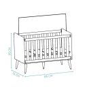 Ver imagem 4 de Berço Americano Mini Cama Retrô Branco Theo Madeira Natural