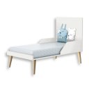 Ver imagem 3 de Berço Americano Mini Cama Retrô Branco Theo Madeira Natural