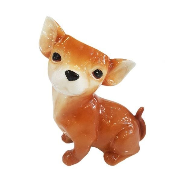 Vaso de flor decorativo cachorro chihuahua - 4