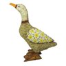 Pato decoração de jardim casa e festa floral - 1
