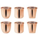 Ver imagem 1 de Kit Cachepot Rose Gold em Cerâmica 6 Pcs