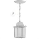 Ver imagem 1 de 5 Pendente Externo Vintage Colonial Injetado Branco Alz16