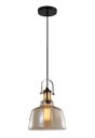 Ver imagem 1 de Pendente Vintage Vidro Ambar Industrial Retro 22,5 cm ALZ1