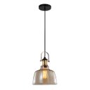 Ver imagem 1 de Pendente Vintage Vidro Ambar Industrial Retro 22,5 cm ALZ1