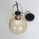 Ver imagem 3 de Pendente Vintage Vidro Ambar Industrial Retro 22,5 cm ALZ1
