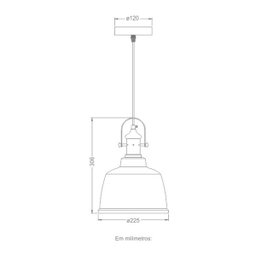 Pendente Vintage Vidro Ambar Industrial Retro 22,5 cm ALZ1 - 6 Pendente Vintage Vidro Ambar Industrial Retro 22,5 cm ALZ1 - 6