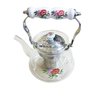 Chaleira com infusor de chá 1litro vidro inox bule chá detox - 7