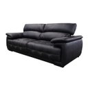 Ver imagem 1 de Sofá Retrátil e Reclinável de Couro Filipinas - 2,20M - Preto